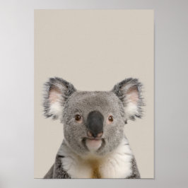Baby djur Nursery Poster - Koala