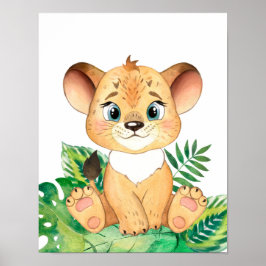 Baby djur Prints for Nursery, Safari poster