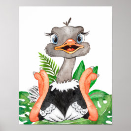 Baby djur Prints for Nursery, Safari poster