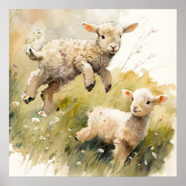 Baby djur Prints for Nursery, Safari poster