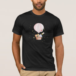 Baby djur Safari in Rosa Luftballong Shirt T Shirt