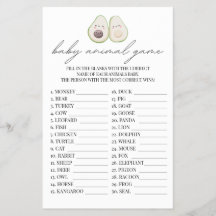 Baby djur-spel Avocado Heliga Guacamole Shower