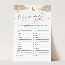 Baby djur-spel Twinkle Little Star Baby Shower