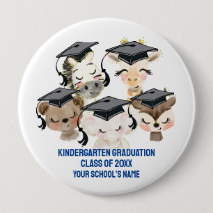 Baby djur Studenter 4 tum Knapp