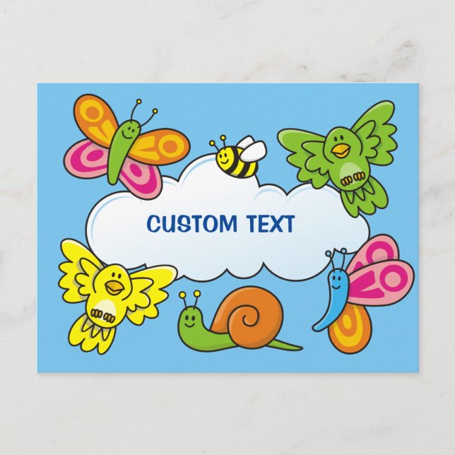 Baby djur vykort (Framsida)