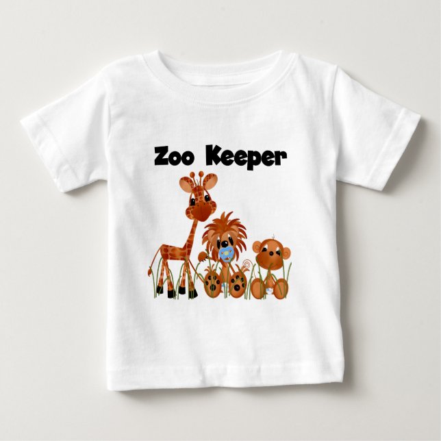 Baby djur Zoo Keeper Tshirts och Gifts (Framsida)