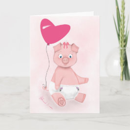 Baby djurhälsningkort kort