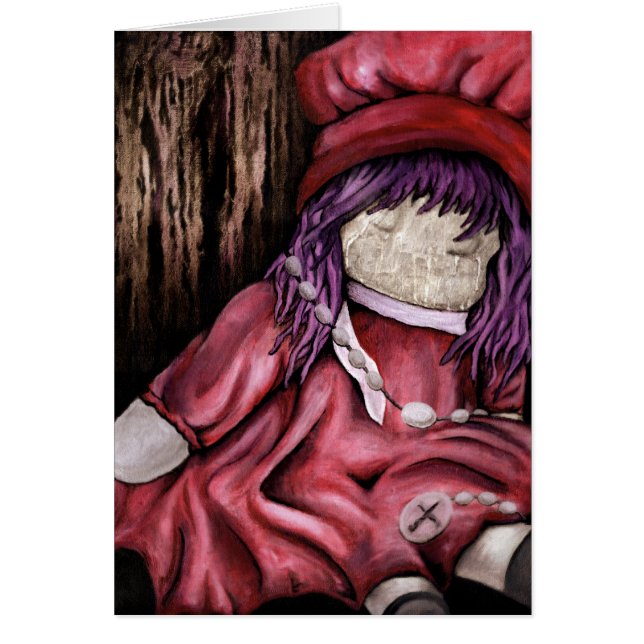 baby docka. hälsningskort (Framsidan)