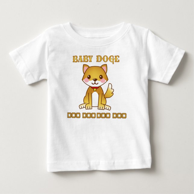 Baby Doge Coin Doo Doo T Shirt (Framsida)
