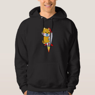 Baby Doge Coin Raket Till Månen Shiba Kryptovaluta Hoodie