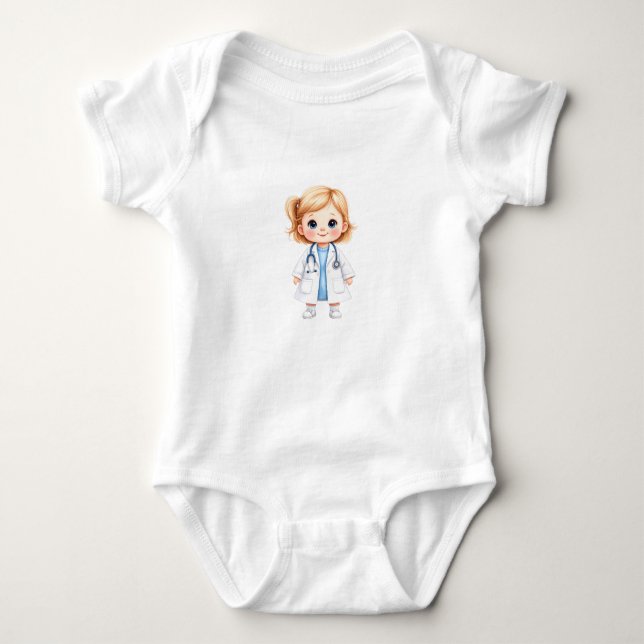 Baby Doktor Girl 2 T Shirt (Framsida)
