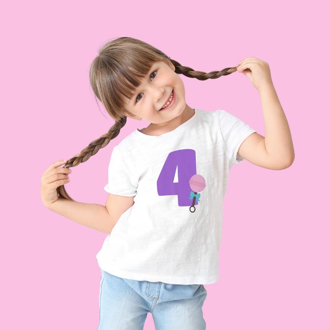 Baby Doll Personlig Ålder Födelsedagsfirande  T Shirt (Personalized Age Baby Doll Birthday Party Tshirt)