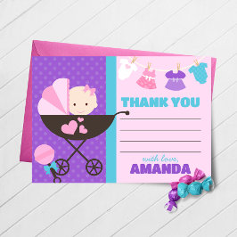 Baby Doll, tack för kuvert Kort