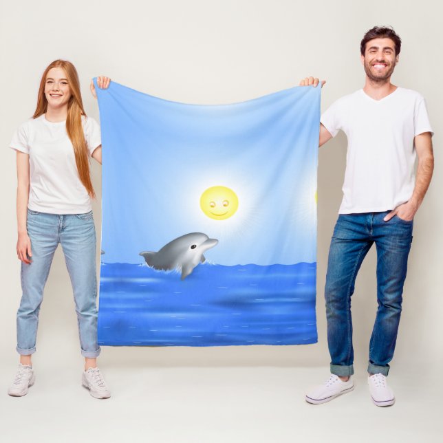 Baby Dolphin Fleecefilt (På plats)