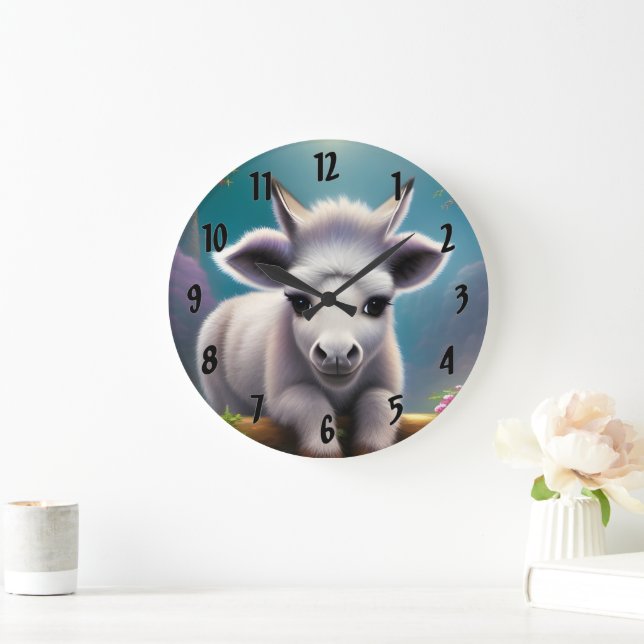 Baby Donkey Stor Klocka (Hem)