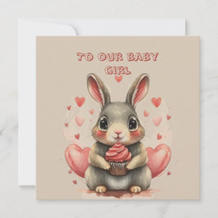 Baby Dotter Alla Hjärtans Dag Kort