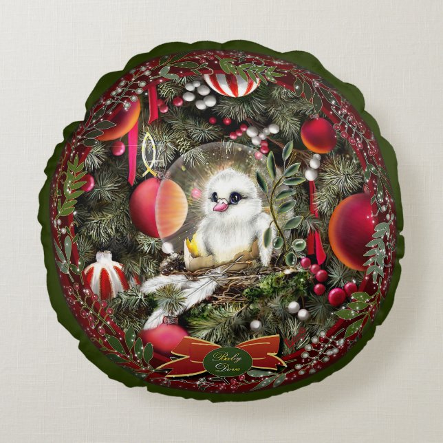 Baby Dove Rund Kudde (Framsidan)