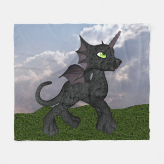 Baby Dragicorn (drakeunicornen) Fleecefilt