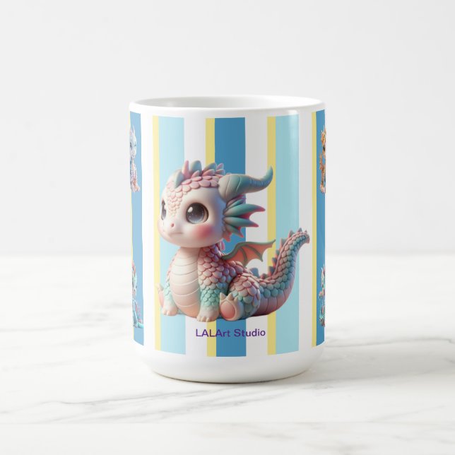 Baby dragon ストライプ kaffemugg (Center)