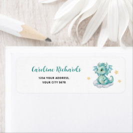 Baby Dragon Adress Returadress Etikett