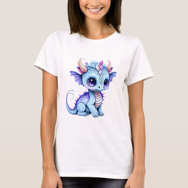 Baby Dragon Bild T Shirt (Framsida)