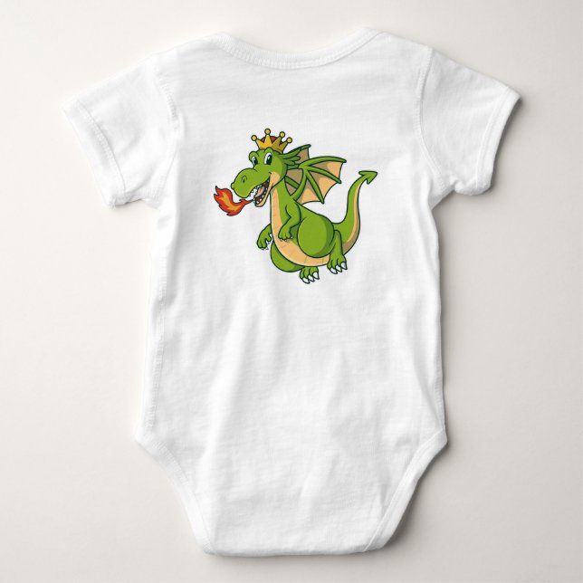 Baby Dragon Bodydress - Cute and Mysigt Outfit for T Shirt (Baksida)