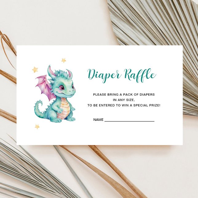 Baby Dragon Diaper Raffle Tilläggskort (Skapare uppladdad)