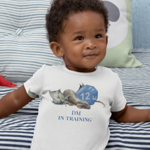 Baby Dragon DM in Training Dice Role Spela T Shirt