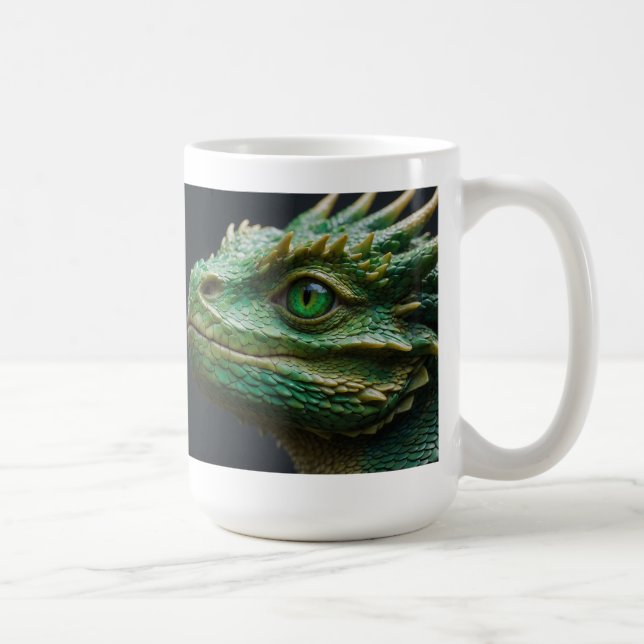 Baby Dragon Fantasy Art Kaffemugg (Höger)