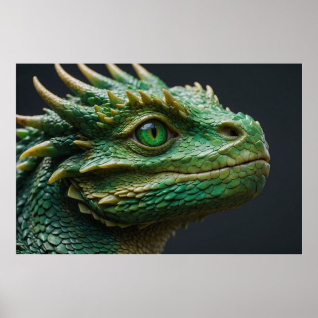 Baby Dragon Fantasy Art Poster (Framsidan)