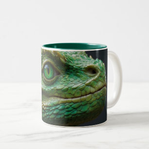 Baby Dragon Fantasy Art Två-Tonad Mugg
