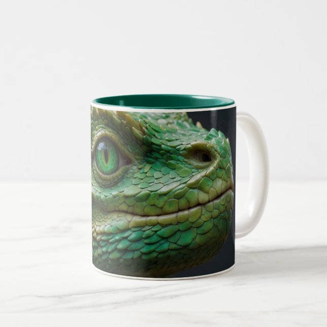 Baby Dragon Fantasy Art Två-Tonad Mugg (Framsida höger)