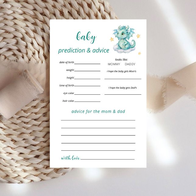 Baby Dragon Förutsägelse Spel Flygblad (Skapare uppladdad)