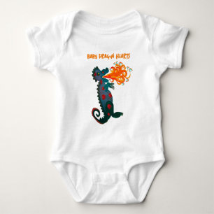 Baby Dragon Heart BodyKodräkt T Shirt