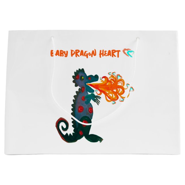 Baby Dragon Heart Gift Bag (Framsidan)