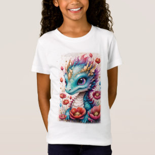 Baby Dragon i Blue and Rosa T Shirt