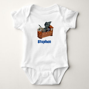 Baby Dragon i Personligen Cradle Crib T Shirt