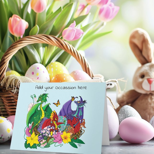 Baby Dragon Nest Fantasy Kort (Skapare uppladdad)