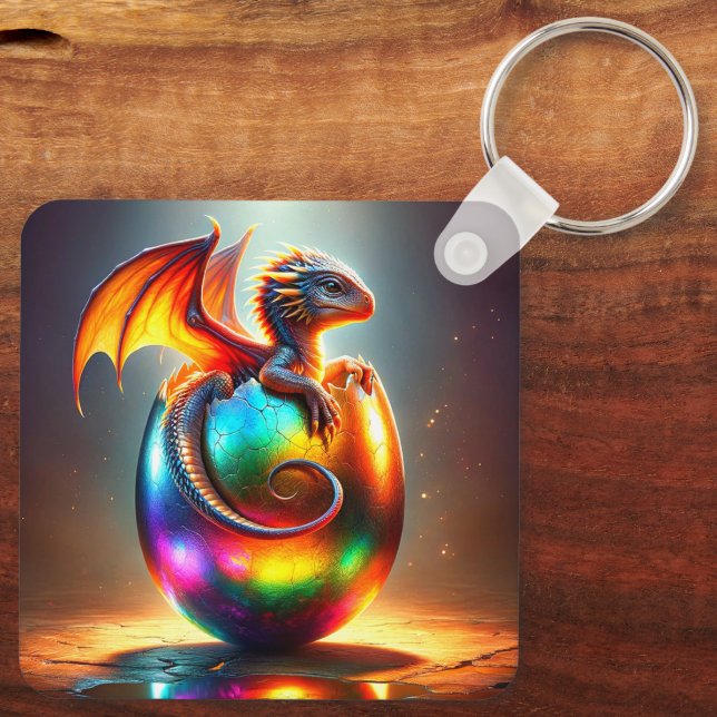 Baby Dragon Nyckelring (Baksida)