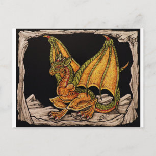 Baby Dragon-objekt Vykort