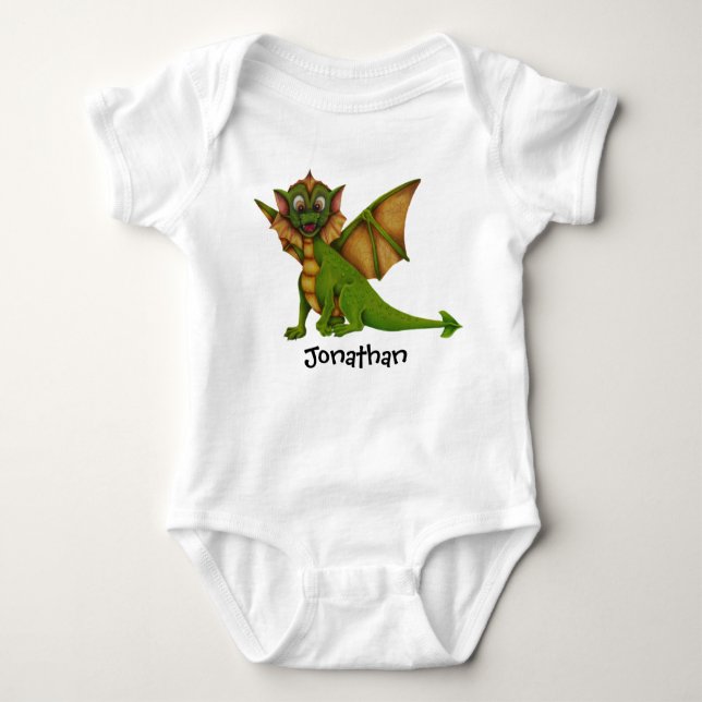 Baby Dragon Personlig T Shirt (Framsida)