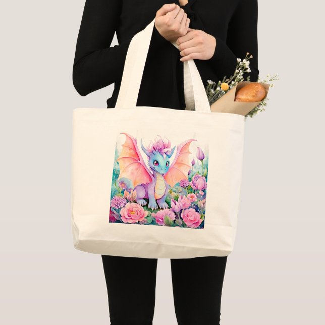 Baby Dragon Vingar & Flowers Jumbo Tygkasse (Framsida (produkt))