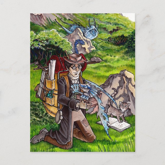 Baby Dragon Vykort (Framsida)