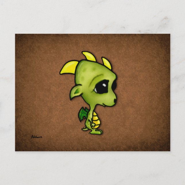 Baby Dragon Vykort (Framsida)