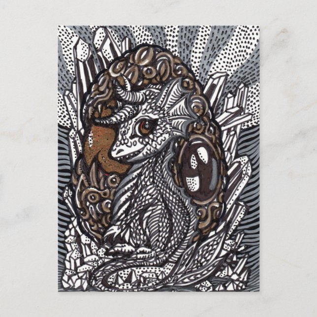 Baby Dragon Vykort (Framsida)