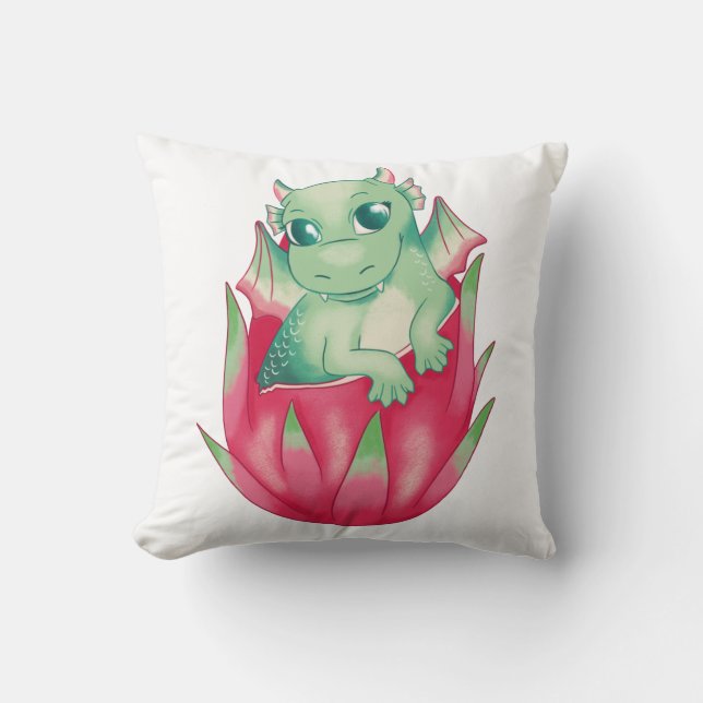 Baby DragonFrukt Dragon Kudde (Framsida)