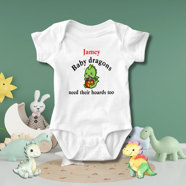 Baby Dragons need their hoards too for Halloween T Shirt (baby dragon onesie)