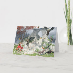 Baby Dragons och Fairies Fantasi Kort