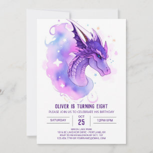 Baby Dragons viskésdag Inbjudningar