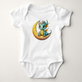 Baby Drake på månen – Fantasidesign för småbarn T Shirt